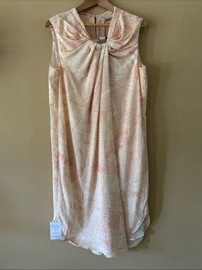 M.M.LaFleur NWT The Maite 100% Silk New York Map Print Dress Large L